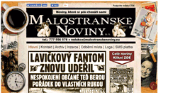 Desktop Screenshot of malostranskenoviny.eu