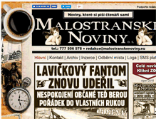 Tablet Screenshot of malostranskenoviny.eu